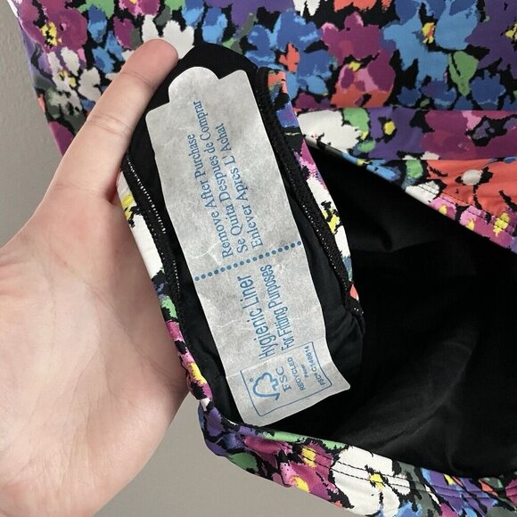 Andie Women 1X Bright Floral Plunge Neckline The Mykonos One Piece Swimsuit NWT - Picture 6 of 14